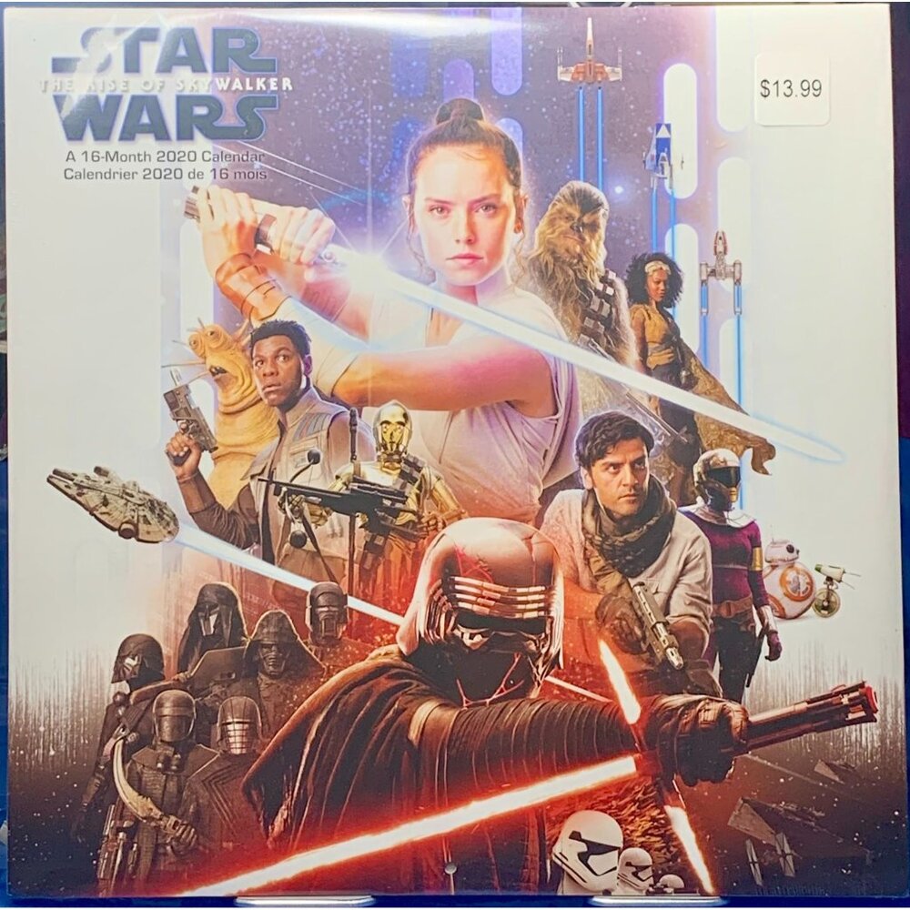 Star Wars The Rise Of Skywalker 16-Month 2020 Calendar